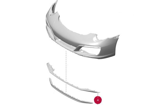 Front Bumper Spoiler - Standard : Suncoast Porsche Parts & Accessories